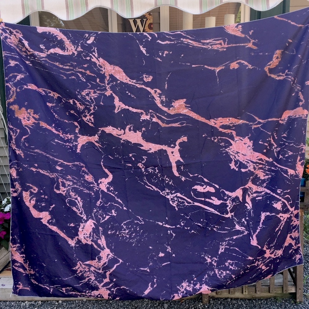 Purple + Pink Marble Wall Tapestry